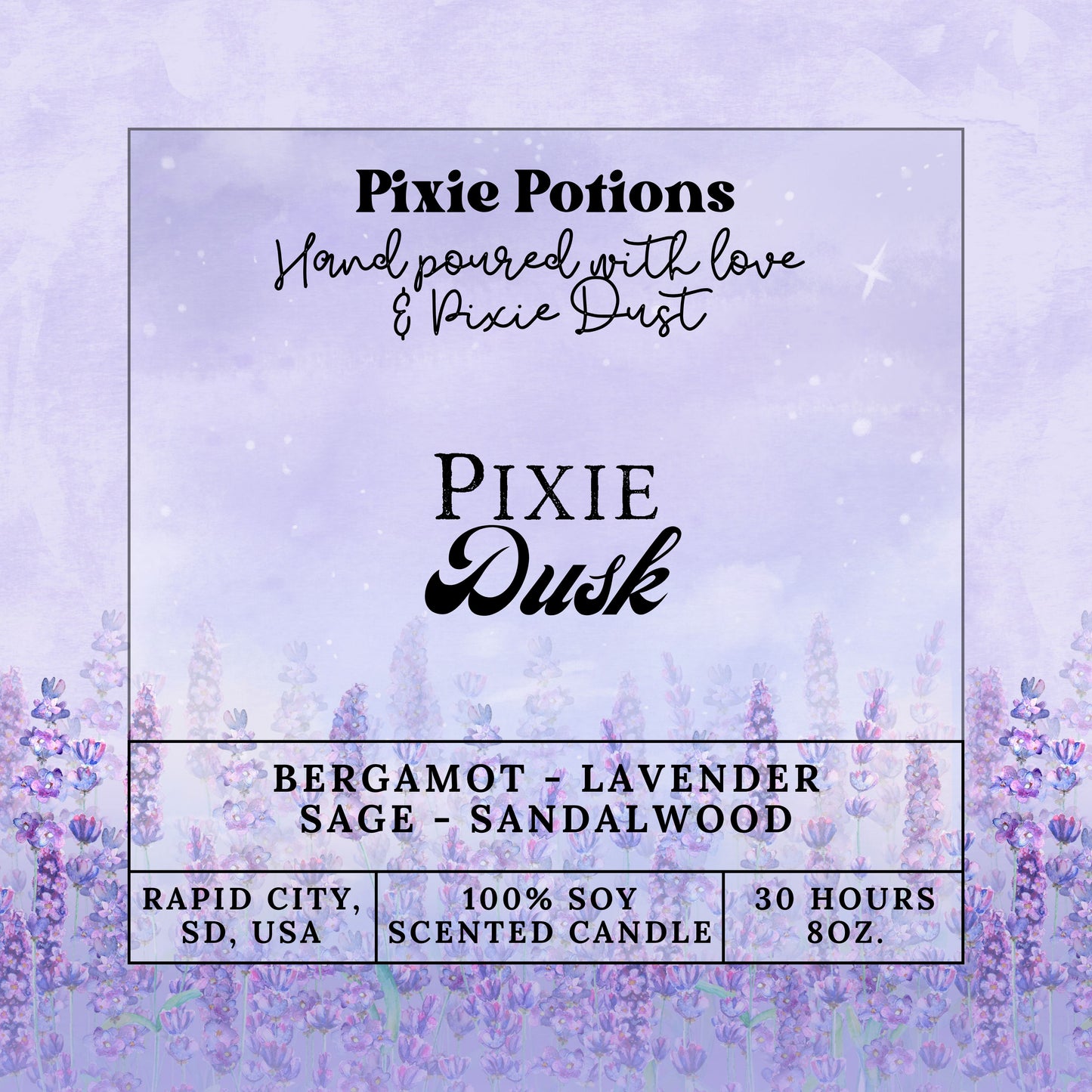 Pixie Dusk 8oz candle