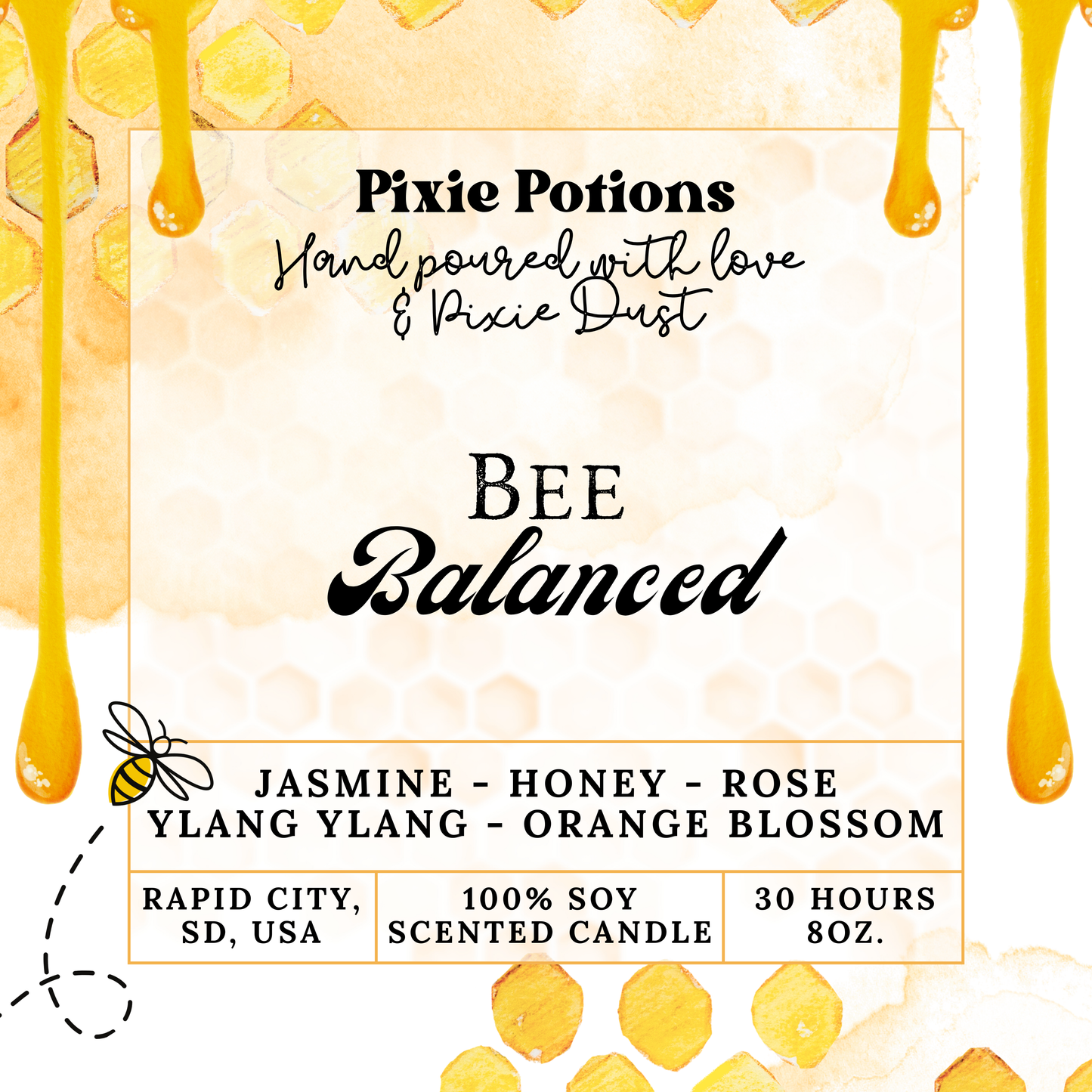 Bee Balanced 8oz candle