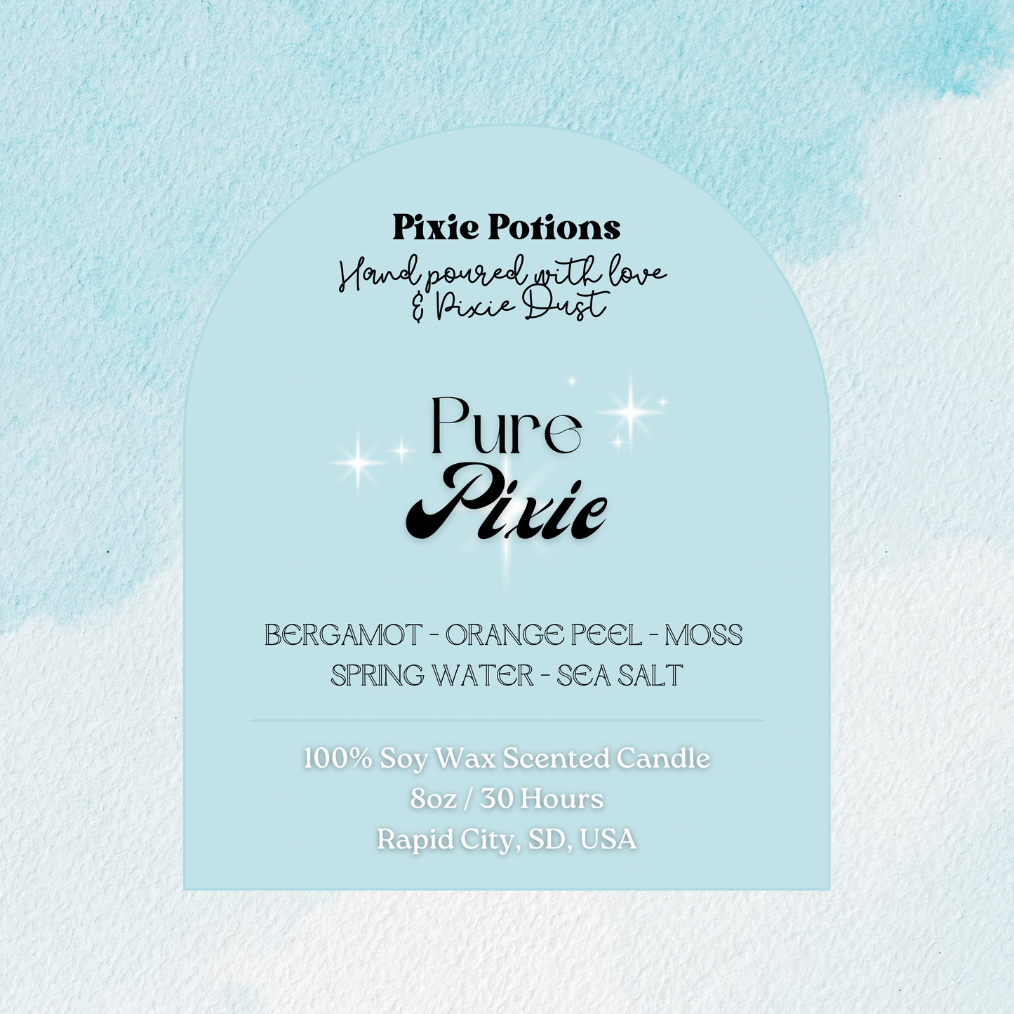 Pure Pixie 8oz or 10oz candle