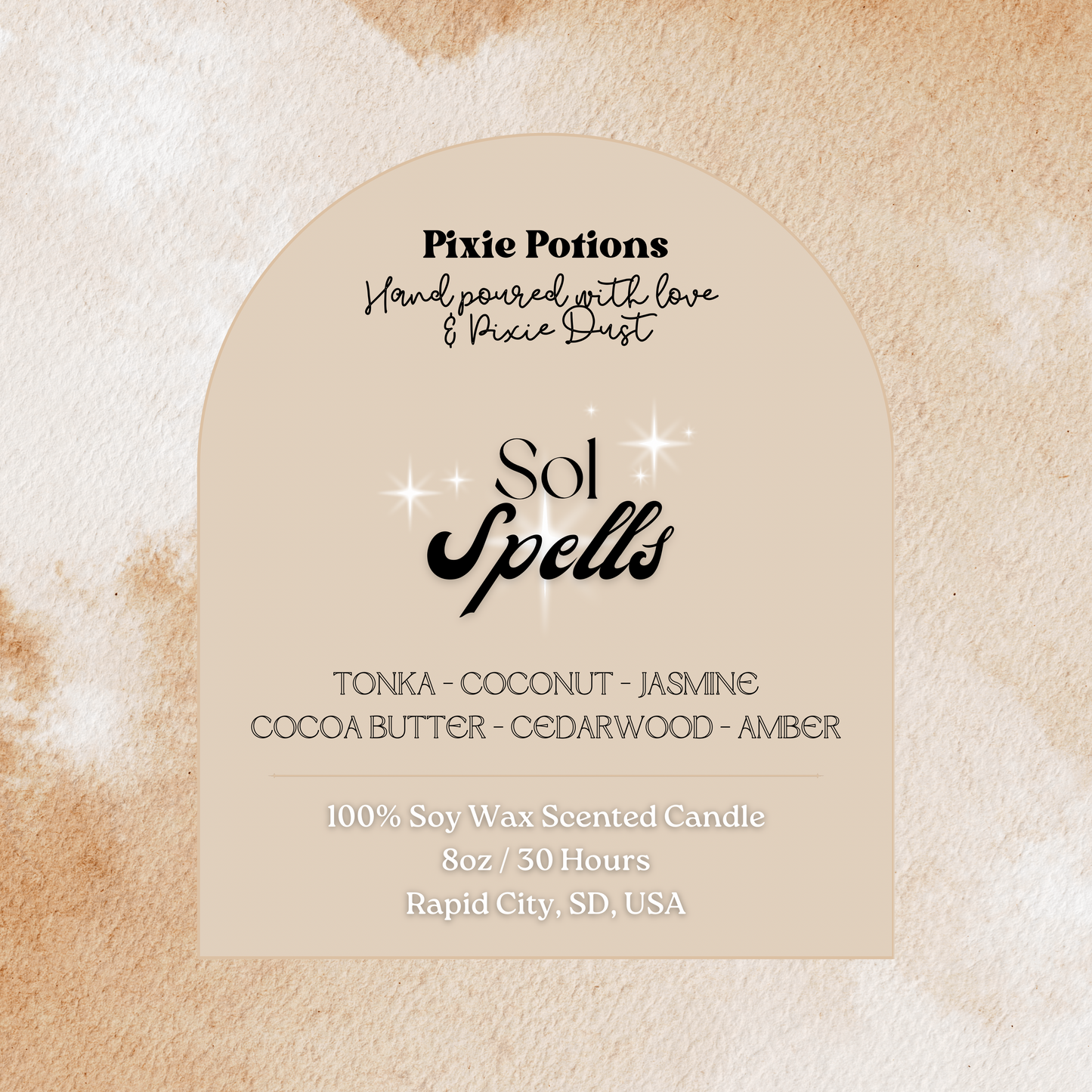 Sol Spells 8oz or 10oz candle