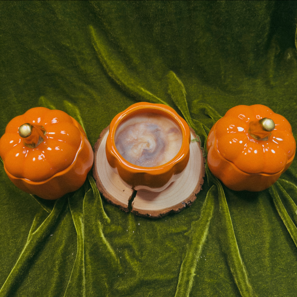 Pumpkin Spice Latte 6oz Orange Pumpkin Candle