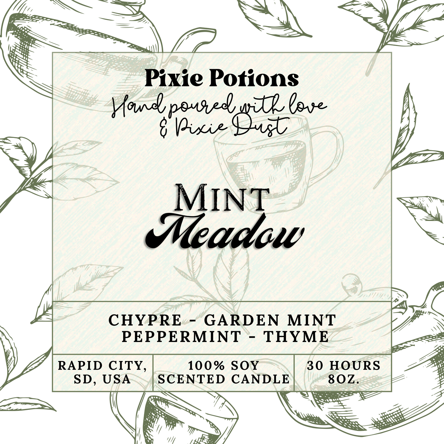 Mint Meadow 8oz candle